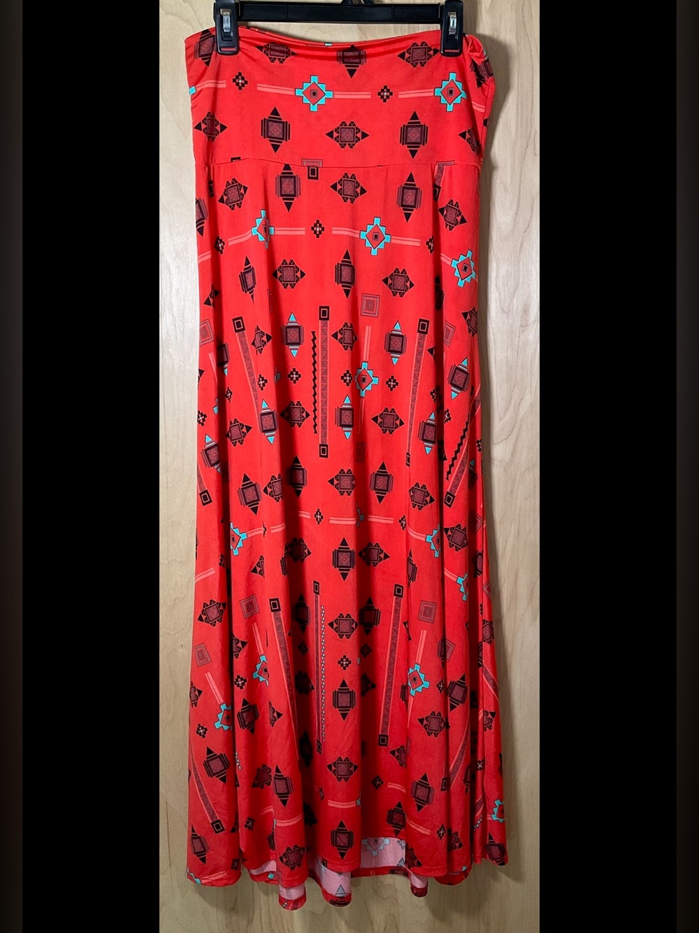 Lularoe Aztec Pattern Maxi Skirt slinky - Like New